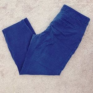 Blue w/White Polka Dot Ankle Pants
